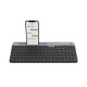 Logitech K580 Slim Kablosuz Bluetooth Q Klavye Siyah Logitech K580 Slim Kablosuz Bluetooth Q Klavye Siyah