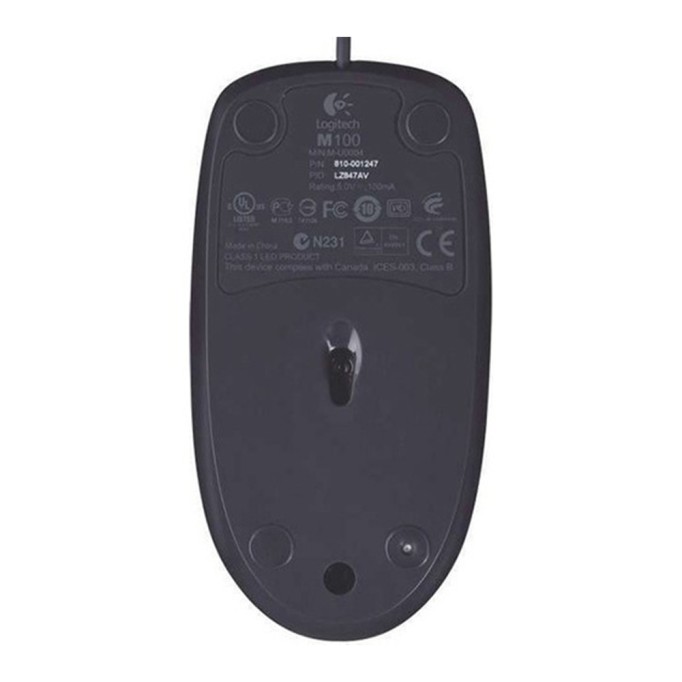 Logitech M100R USB Kablolu Mouse