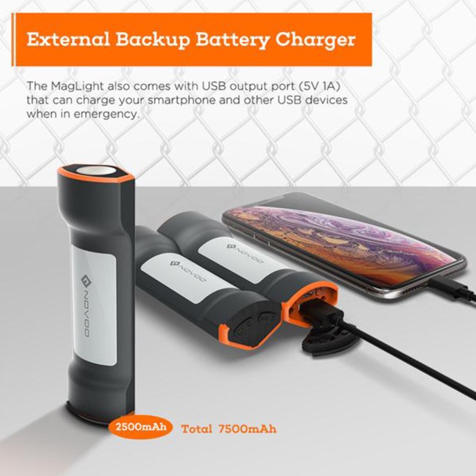 Novoo 3'lü Mag Flashlight Led El Feneri ve 3*2500mAh Powerbank Novoo 3lü Mag Flashlight Led El Feneri ve 3*2500mAh Powerbank