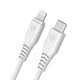 Novoo Type-C iPhone Lightning Hızlı Şarj Kablosu Beyaz - 1.8 Metre