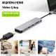 Novoo Type-C to 2*USB-A 3.0 PD 100W 4K HDMI TF SD Kart Okuyucu Dönüştürücü HUB