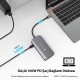 Novoo Type-C to 3*USB-A 3.0 HDMI 4K@30Hz VGA RJ45 PD 100W SD TF Kart Okuyucu HUB