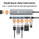Novoo Type-C to 3*USB-A 3.1 4K HDMI TF SD Kart Okuyucu Dönüştürücü Adaptör