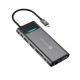 Novoo Type-C to 4*USB-A 2*HDMI VGA RJ45 Ethernet PD 100W AUX TF SD Kart Okuyucu Dönüştürücü