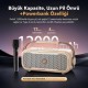 NOWGO C2 60W Mikrofonlu Bluetooth Hoparlör RGB IPX4 Taşınabilir Karaoke Sistemi Bej