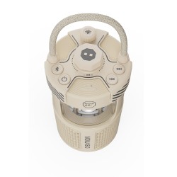 NowGo F1 20W Bluetoooth Hoparlör Taşınabilir Powerbank Kamp Feneri Bej NowGo F1 20W Bluetoooth Hoparlör Taşınabilir Powerbank Kamp Feneri Bej