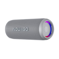 Gri NowGo F6 20W RGB Speaker Su Geçirmez Taşınabilir Kablosuz Bluetooth Hoparlör Gri