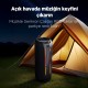 NowGo F6 20W RGB Speaker Su Geçirmez Taşınabilir Kablosuz Bluetooth Hoparlör Siyah