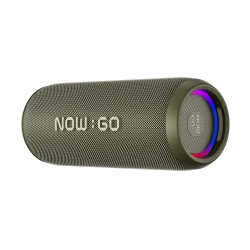 Yeşil NowGo F6 20W RGB Speaker Su Geçirmez Taşınabilir Kablosuz Bluetooth Hoparlör Yeşil