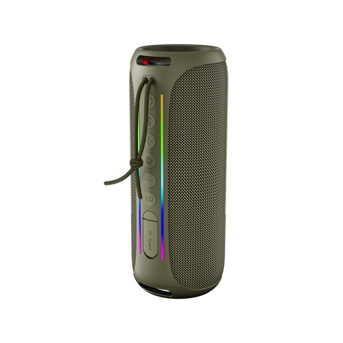 NowGo F6 20W RGB Speaker Su Geçirmez Taşınabilir Kablosuz Bluetooth Hoparlör Yeşil