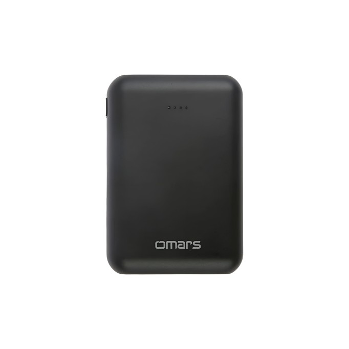 Omars 10000 mAh PD 20W Mini Powerbank Çift Çıkışlı Type-C & USB-A Siyah