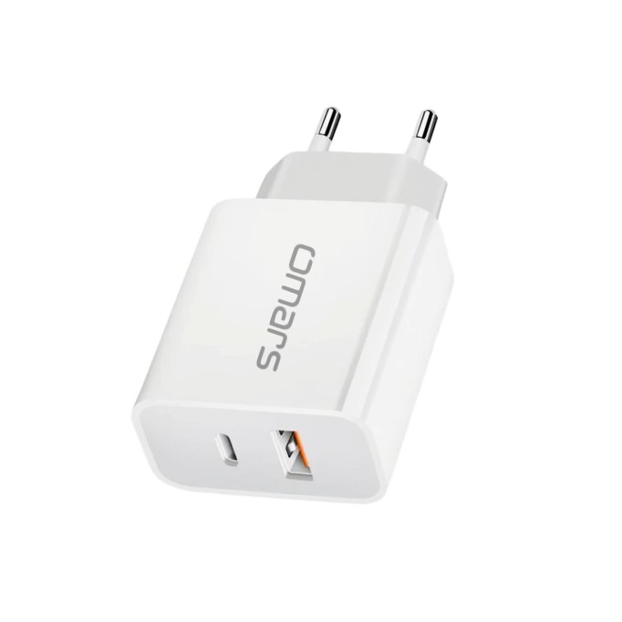 Omars 20W PD Çift Portlu USB-C & USB-A Hızlı Şarj Cihazı