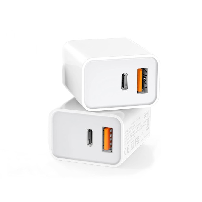 Omars 20W PD Çift Portlu USB-C & USB-A Hızlı Şarj Cihazı