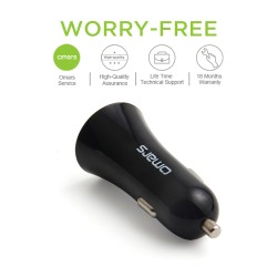 Omars 3.4A 17W Çift USB Çıkışlı Araç Şarj Cihazı Omars 3.4A 17W Çift USB Çıkışlı Araç Şarj Cihazı