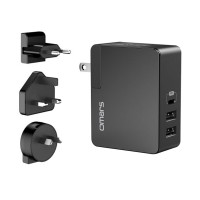 Omars 45W Çift USB ve Type-C PD Evrensel Hızlı Şarj Cihazı