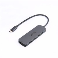 Omars 5 Port Type-C 4K HDMI Video Transferi 5Gbps USB 3.1 SD/TF Kart Uyumlu Hub Çoklayıcı Adaptör