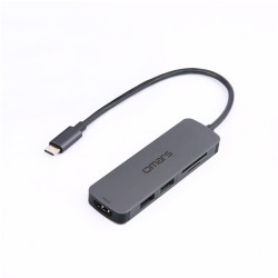 Omars 5 Port Type-C 4K HDMI Video Transferi 5Gbps USB 3.1 SD/TF Kart Uyumlu Hub Çoklayıcı Adaptör Omars 5 Port Type-C 4K HDMI Video Transferi 5Gbps USB 3.1 SD/TF Kart Uyumlu Hub Çoklayıcı Adaptör