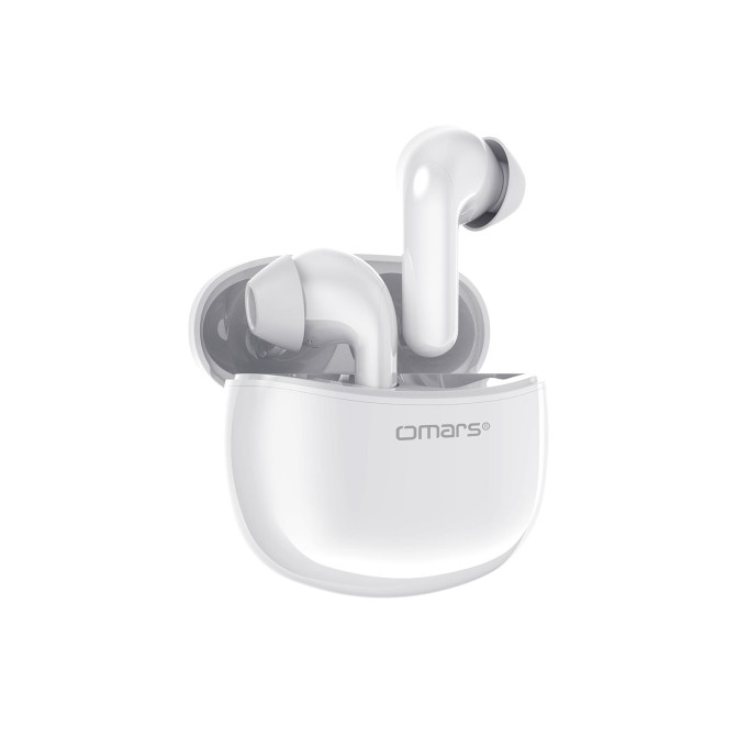 Omars TWS Bluetooth 5.1 Dokunmatik Kablosuz Kulakiçi Kulaklık Beyaz