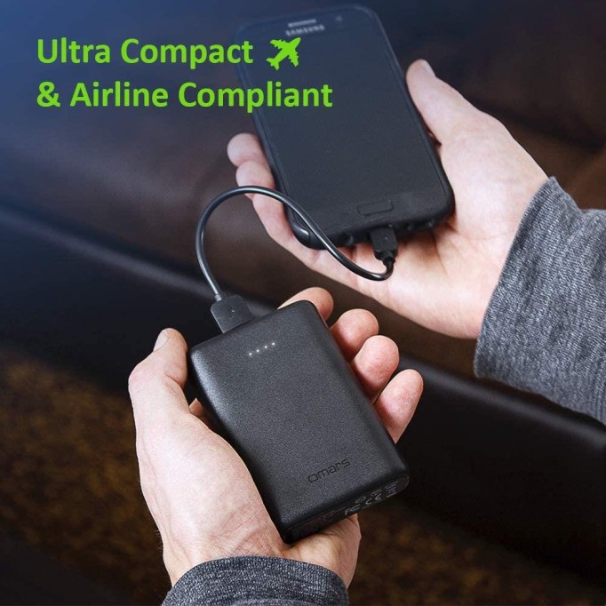 Omars Mini Pro Type-C ve Çift USB Çıkışlı 10000 mAh Powerbank