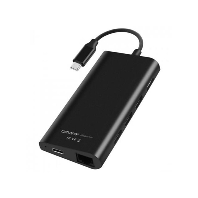 Omars Type-C to 3 Port USB 3.0 HDMI Ethernet SD TF Hub Çoklayıcı
