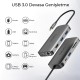 Omars Type-C to 3*USB 3.0 HDMI RJ45 HDMI PD Micro SD/SD VGA Çoklayıcı Adaptör