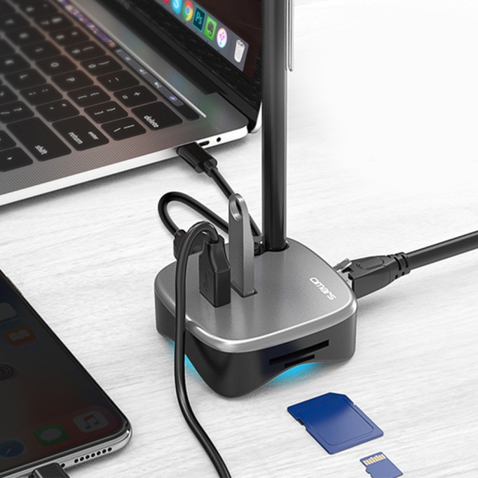 Omars Type-C USB 3.0 HUB Kart Okuyucu Gigabit Ethernet Dönüştürücü Omars Type-C USB 3.0 HUB Kart Okuyucu Gigabit Ethernet Dönüştürücü