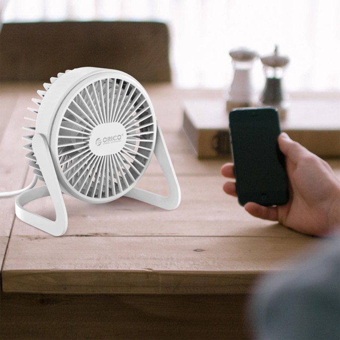 Orico 360 Derece Dönebilen Masaüstü Mini Sessiz USB Fan Pervane