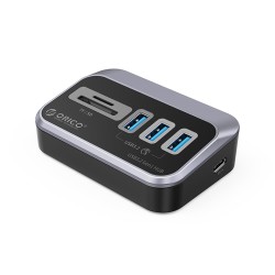 Orico 4 Portlu Type-C Bağlantılı USB3.2 GEN1 TF/SD Kart Okuyucu Çoklayıcı HUB Orico 4 Portlu Type-C Bağlantılı USB3.2 GEN1 TF/SD Kart Okuyucu Çoklayıcı HUB