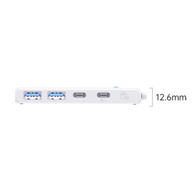 Orico 4 Portlu Type-C to USB 3.0 / Type-C PD 100W Yüksek Hızlı 5Gbps HUB Çoklayıcı Beyaz