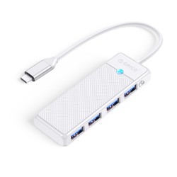 Orico 4 Portlu Type-C to USB 3.0 Yüksek hızlı 5Gbps HUB Çoklayıcı Beyaz Orico 4 Portlu Type-C to USB 3.0 Yüksek hızlı 5Gbps HUB Çoklayıcı Beyaz