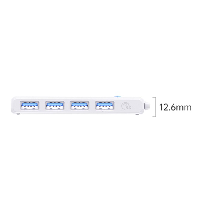 Orico 4 Portlu Type-C to USB 3.0 Yüksek hızlı 5Gbps HUB Çoklayıcı Beyaz