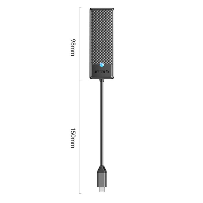 Orico 4 Portlu Type-C to USB 3.0 Yüksek hızlı 5Gbps HUB Çoklayıcı Siyah