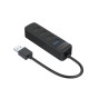 Orico 4 Portlu USB 3.0 / 2.0 USB-A Çoklayıcı Hub Siyah