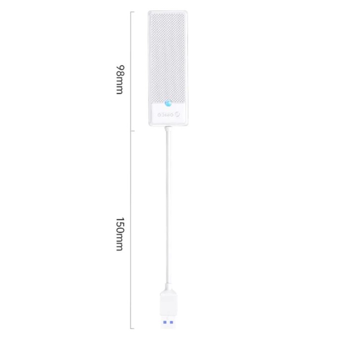 Orico 4 Portlu USB 3.0 Yüksek hızlı 5Gbps HUB Çoklayıcı Beyaz