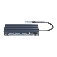 Orico 6 Portlu USB 3.0 HDMI 4K@30Hz TF/SD Kart Okuyucu Çoklayıcı HUB Gri