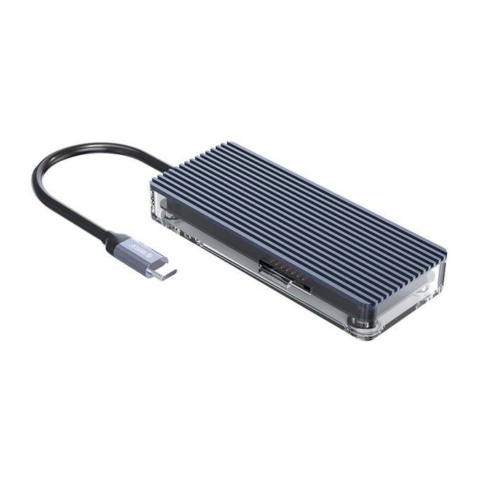 Orico 6 Portlu USB 3.0 HDMI 4K@30Hz TF/SD Kart Okuyucu Çoklayıcı HUB Gri