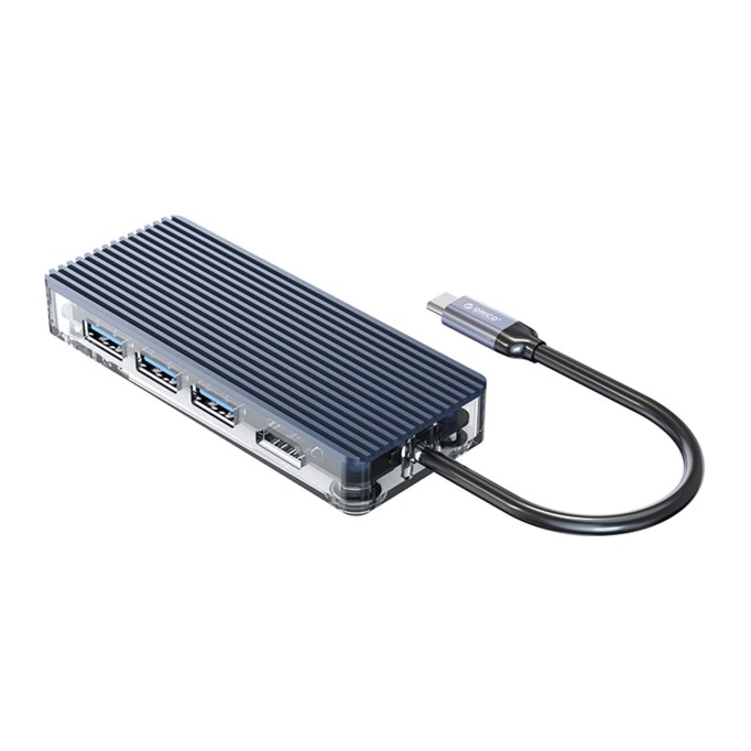 Orico 6 Portlu USB 3.0 HDMI 4K@30Hz TF/SD Kart Okuyucu Çoklayıcı HUB Gri