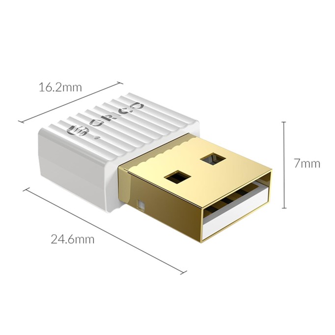 Orico BTA-508 Bluetooth 5.0 Mini USB Dongle Adaptör Beyaz