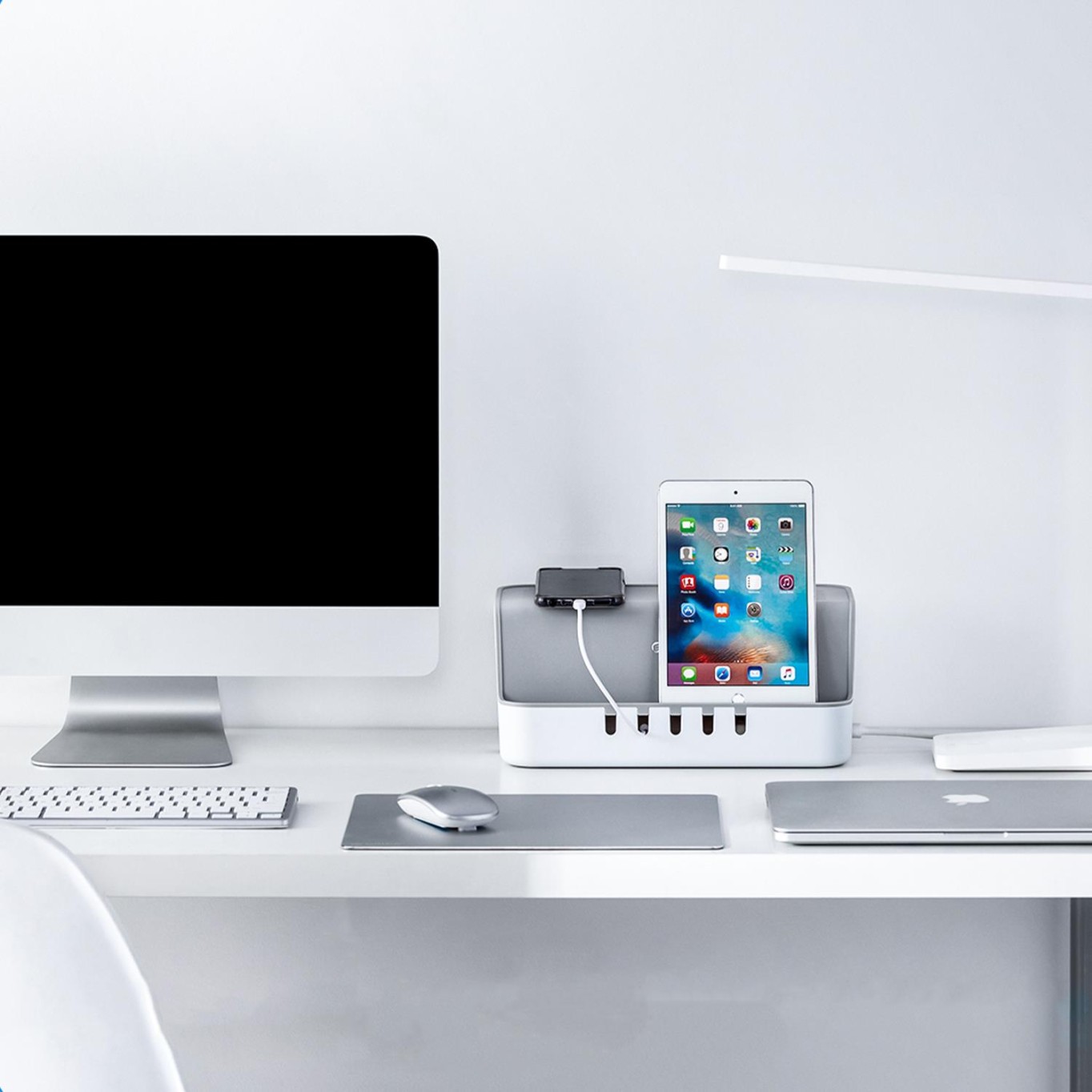 Orico CMBX18 Standlı Kablo Düzenleyici Organizer Kutu Beyaz