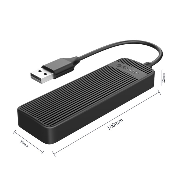 Orico FL02-BK-BP 4 Portlu USB 2.0 Çoklayıcı HUB Siyah 30CM