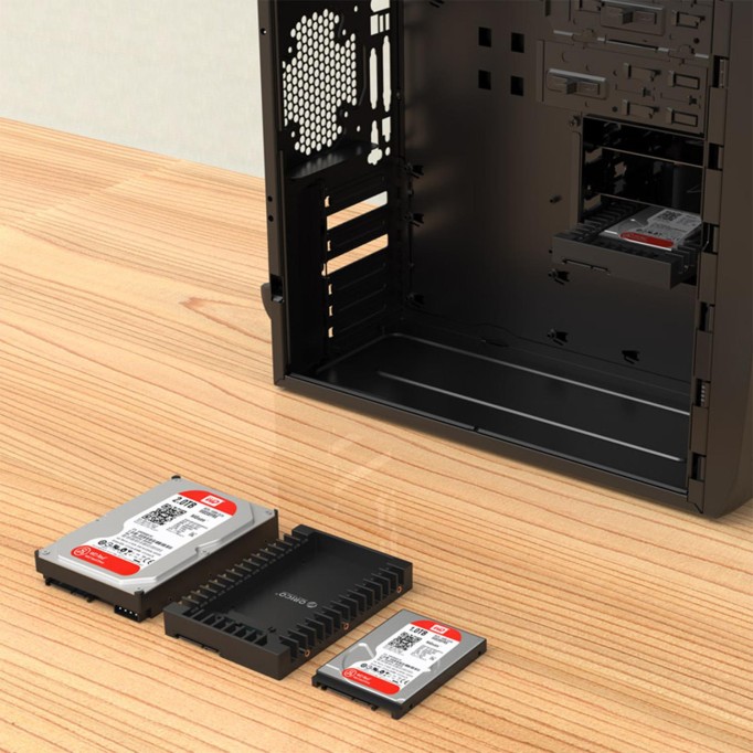 Orico Hot Swapping 2.5 inç to 3.5 inç Çevirici SATA I-II-III HDD SSD Adaptör Siyah