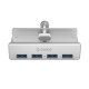 Orico Kenar Kelepçeli USB 3.0 4 Portlu HUB Çoklayıcı