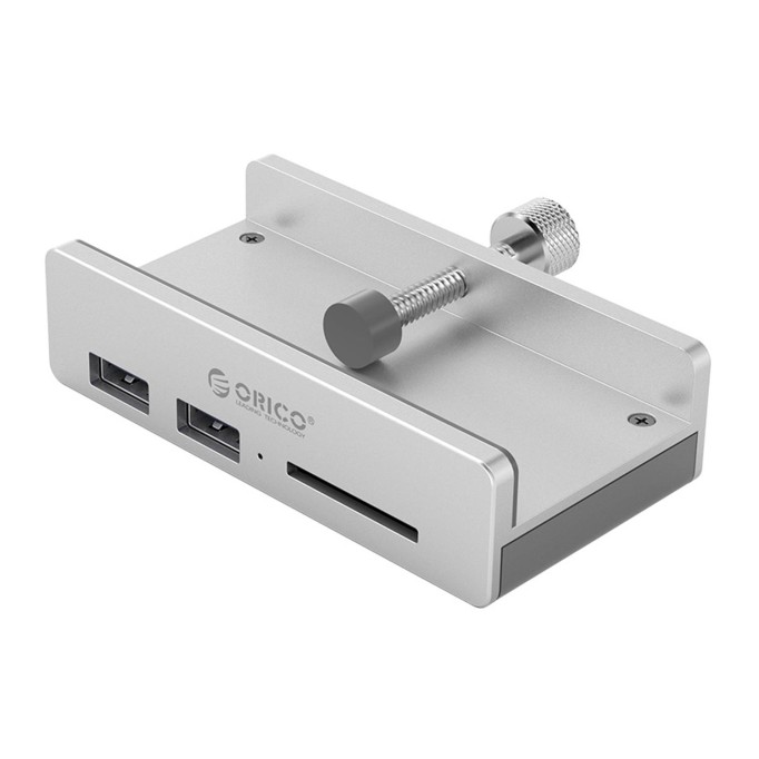 Orico Kenar Kelepçeli USB 3.0 4 Portlu SD Kart Okuyuculu HUB Çoklayıcı