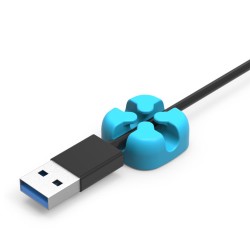 Orico Masaüstü Silikon Kablo Klipsi Düzenleyici Organizer Mavi Orico Masaüstü Silikon Kablo Klipsi Düzenleyici Organizer Mavi