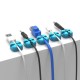 Orico Masaüstü Silikon Kablo Klipsi Düzenleyici Organizer Mavi