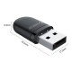 Orico Bluetooth 5.0 Switch, PC, PS5, PS4, PS4 Pro Konsol ve PC İçin Kablosuz Kulaklık Hoparlör Bağlantı Adaptörü Siyah