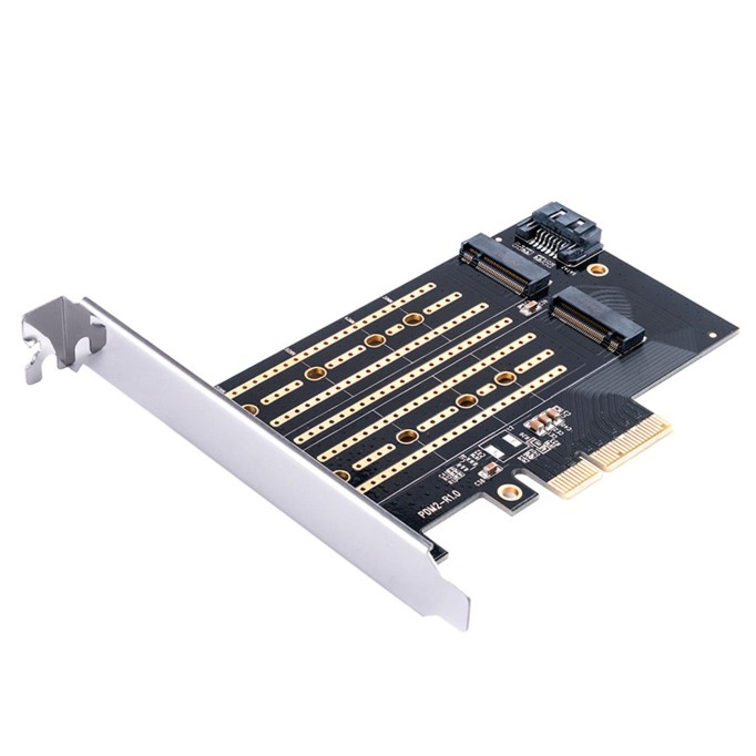 Orico PCI-E 3.0 x4 M.2 NVME ve NGFF SSD Çift Slot Dönüştürücü Adaptör Kartı