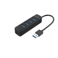 Orico TWU3-4A USB 3.0 4 Portlu USB-A Bağlantılı Çoklayıcı Hub Siyah