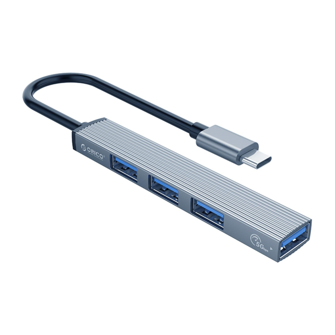 Orico Type-C to USB 3.0 4 Portlu Çoklayıcı HUB Alüminyum