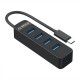 Orico Type-C to USB 3.0 4 Portlu USB Çoklayıcı Hub Siyah